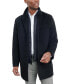 Men's Wool-Blend Overcoat & Attached Vest