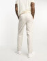 Jack & Jones Premium relaxed fit suit trousers in cream