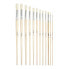 MILAN Polybag 6 Round Chungking Bristle Paintbrushes For Oil Painting Series 512 Nº 3
