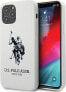 Чехол Silicone U.S. Polo Assn US Polo USHCP12MSLHRWH для iPhone 12/12 Pro 6,1 белый ТПУ - фото #1