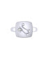 ფოტო #3 პროდუქტის Gemini Twin Design Sterling Silver Moonstone Gemstone Diamond Signet Ring