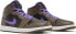 Фото #2 товара [DQ8426-215] Mens Air Jordan Retro 1 Mid 'Purple Mocha'