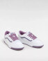 Vans Hylane chunky leather trainers in white and purple