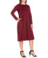 ფოტო #2 პროდუქტის Women's Plus Size Fit and Flare Midi Dress