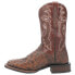 Фото #3 товара Dan Post Boots Dillinger Full Quill Ostrich Square Toe Cowboy Mens Brown Casual