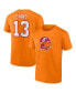 Фото #3 товара Men's Mike Evans Orange Tampa Bay Buccaneers Throwback Player Icon Name and Number T-shirt