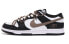 【定制球鞋】 Nike Dunk Low Retro 礼物 字母 解构 高街 低帮 板鞋 男款 黑棕 / Кроссовки Nike Dunk Low DD1391-100