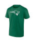Фото #3 товара Men's Mac Jones Green New England Patriots St. Patrick's Day Icon Player T-shirt