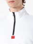 Hugo Men Durton Quarter Zip Sweatshirt White Size M