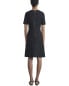 Фото #2 товара Lafayette 148 New York Petite Short Sleeve Wool & Silk-Blend Dress Women's 4