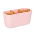 Фото #2 товара Держатель для зубной щетки розового цвета из бамбука Berilo 21 x 10 x 9 см (6 штук)