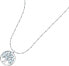 Charming steel necklace with blue crystals Tree of Life Vita SAUD01