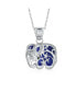 ფოტო #2 პროდუქტის Bali Style Indian Elephant Tribal Blue Natural Lapis Lazuli Pendant Oxidized Sterling Silver Necklace For Women With Chain