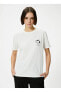 Ceket Yaka Ekru Kadın T-Shirt 4SAL10027IK