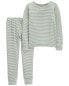 Toddler 2-Piece Striped PurelySoft Pajamas 4T