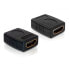 Фото #1 товара Techly IADAP-HDMI-F/F - HDMI - HDMI - Black