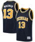 Men's Moritz Wagner Navy Michigan Wolverines Alumni Basketball Jersey Синий, Large - фото #1