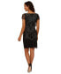 Women's Beaded Short-Sleeve Popover Dress