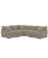 Rhyder 5-Pc. Fabric Sectional Sofa with Armless Chair, Created for Macy's