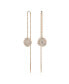 ფოტო #1 პროდუქტის White, Rhodium Plated or Rose-Gold Tone Meteora Drop Earrings