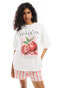 Фото #1 товара ASOS DESIGN oversized san jaoquin graphic t-shirt in white