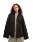 Фото #4 товара Weekday Yuri wax coated jacket in washed brown