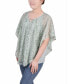 Фото #3 товара Petite Lace Poncho Top with Matching Tank