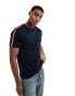 Tommy Hilfiger taping t-shirt in navy Синий, S - Chest 93-97 cm - фото #1