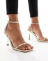 Фото #2 товара Simmi London Damira strappy barely there sandal in gold