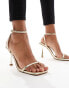 Simmi London Damira strappy barely there sandal in gold