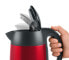 Фото #5 товара Электрический чайник BOSCH TWK3P424 - 1.7 л - 2400 Вт - серый - красный - нержавеющая сталь - индикатор уровня воды - защита от перегрева