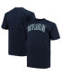 Фото #1 товара Men's Navy North Carolina Tar Heels Big and Tall Arch Team Logo T-shirt