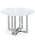 Фото #2 товара Emila 54" Round Sintered Stone Mix and Match Dining Table, Created for Macy's