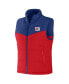 Фото #3 товара Men's NFL x Darius Rucker Collection by Royal New York Giants Colorblocked Full-Zip Vest