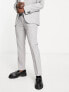 Фото #1 товара New Look slim suit trouser in grey texture