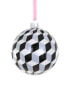 Фото #1 товара Cody Foster & Co. Tumbling Block Bauble Black Medium Ornament Multicolor