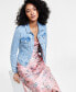 ფოტო #6 პროდუქტის Women's Denim Trucker Jacket