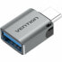 Фото #1 товара Адаптер USB - USB-C серый Vention CDQH0