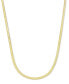 18k Gold-Plated Stainless Steel Herringbone Chain 17-3/4" Collar Necklace - фото #1