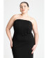 Plus Size Corset Column Dress