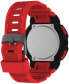 Фото #2 товара Men's UFC Rumble Digital Red Polyurethane Strap 50mm Round Watch