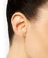 ფოტო #2 პროდუქტის Diamond Halo Cluster Stud Earrings (1/2 ct. t.w.) in 10k White Gold