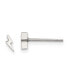 ფოტო #1 პროდუქტის Stainless Steel Polished Lightning Bolt Earrings