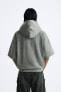 Boxy fit faded hoodie