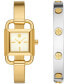 ფოტო #2 პროდუქტის Women's Phipps Gold-Tone Stainless Steel Bracelet Watch 22mm Gift Set