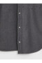 Parlak Taş Baskılı Uzun Kollu Oversize Kadın Gömlek Ceket