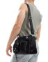 ASOS DESIGN cross body bag with cargo pockets in black