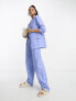 Фото #1 товара & Other Stories co-ord linen blend blazer in blue