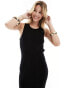 Фото #4 товара ASOS DESIGN knitted tank midaxi dress in black