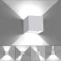 Фото #1 товара HAWEE Modern Wall Lamp LED Wall Light Up Down Adjustable Beam Angle Aluminium Wall Lighting Indoor Outdoor Waterproof IP65 for Bathroom Stairs Bedroom Corridor Living Room 6 W 3000 K [Energy Class F]